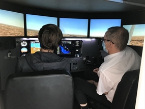Customer Photo of 'Wings for Warriors' Full Motion Flight Simulator